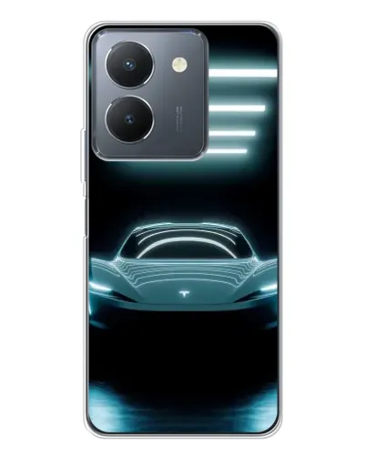 Чехол для Vivo S30 Pro Mini с картинкой «Tesla в неоне» Чехол для Vivo S30 Pro Mini с картинкой «Tesla в неоне»