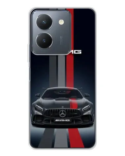 Чехол для Vivo S30 Pro Mini с картинкой «Mercedes — белый карбон» Чехол для Vivo S30 Pro Mini с картинкой «Mercedes — белый карбон»