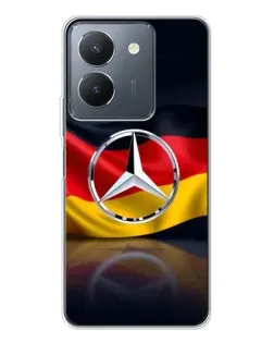 Чехол для Vivo S30 Pro Mini с картинкой «Mercedes — флаг Германии»