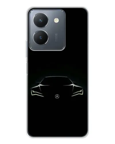 Чехол для Vivo S30 Pro Mini с картинкой «Mercedes — силуэт авто» Чехол для Vivo S30 Pro Mini с картинкой «Mercedes — силуэт авто»