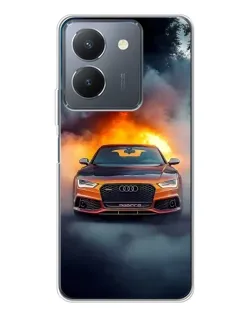 Чохол для Vivo S30 Pro Mini з картинкою «Audi у вогняному диму» Чохол для Vivo S30 Pro Mini з картинкою «Audi у вогняному диму»