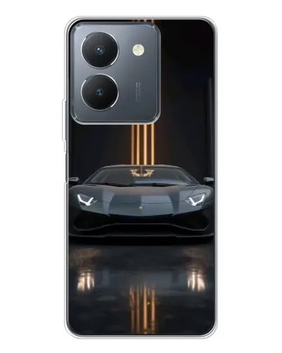 Чехол для Vivo S30 Pro Mini с картинкой «Lamborghini золотые линии» Чехол для Vivo S30 Pro Mini с картинкой «Lamborghini золотые линии»