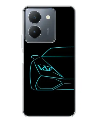 Чехол для Vivo S30 Pro Mini с картинкой «Голубой силуэт Lamborghini» Чехол для Vivo S30 Pro Mini с картинкой «Голубой силуэт Lamborghini»