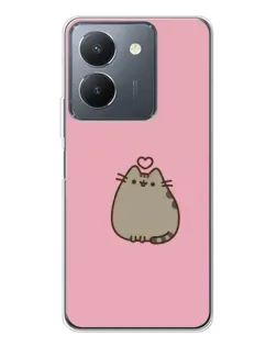 Чехол для Vivo S30 Pro Mini с картинкой «Pusheen сердце» Чехол для Vivo S30 Pro Mini с картинкой «Pusheen сердце»