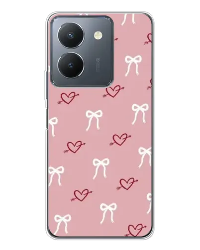 Чехол для Vivo S30 Pro Mini с картинкой «Сердца и банты» Чехол для Vivo S30 Pro Mini с картинкой «Сердца и банты»