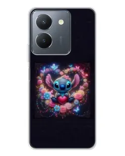 Чехол для Vivo S30 Pro Mini с картинкой «Stitch в цветах» Чехол для Vivo S30 Pro Mini с картинкой «Stitch в цветах»