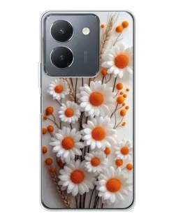 Чехол для Vivo S30 Pro Mini с картинкой «Белые сухоцветы»