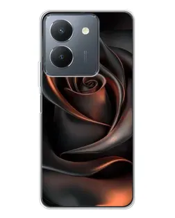 Чехол для Vivo S30 Pro Mini с картинкой «Шелковая черная роза»
