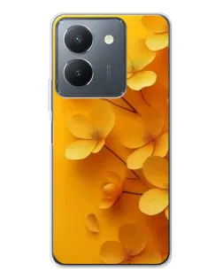 Чехол для Vivo S30 Pro Mini с картинкой «Золотые лепестки»