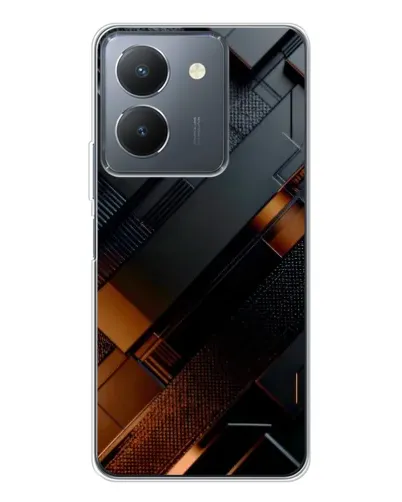Чехол для Vivo S30 Pro Mini с картинкой «Черные геометрические блоки»