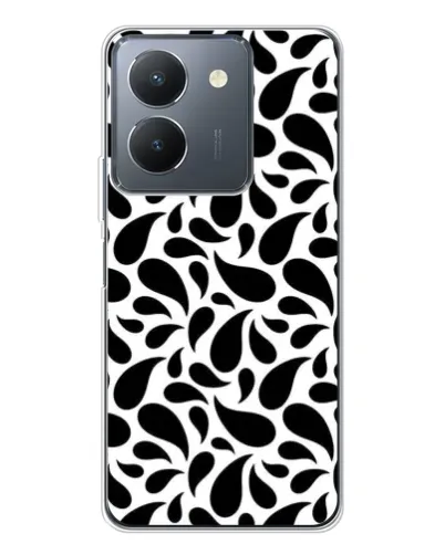 Чехол для Vivo S30 Pro Mini с картинкой «Контрастные черные капли»