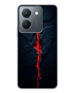 Чехол для Vivo S30 Pro Mini с картинкой «Kрасная лавовая трещина»