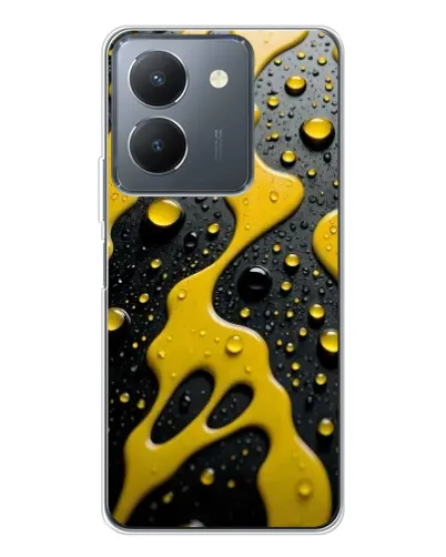 Чехол для Vivo S30 Pro Mini с картинкой «Жидкое желтое золото»