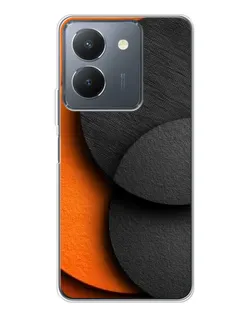 Чехол для Vivo S30 Pro Mini с картинкой «Геометрия оранжевых кругов»