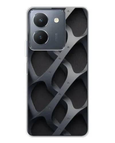 Чехол для Vivo S30 Pro Mini с картинкой «Объемное серое плетение»