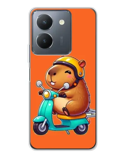 Чехол для Vivo S30 Pro Mini с картинкой «Капибара на скутере»