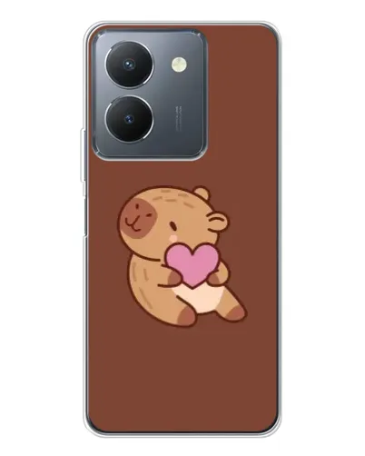 Чехол для Vivo S30 Pro Mini с картинкой «Капибара с сердцем»