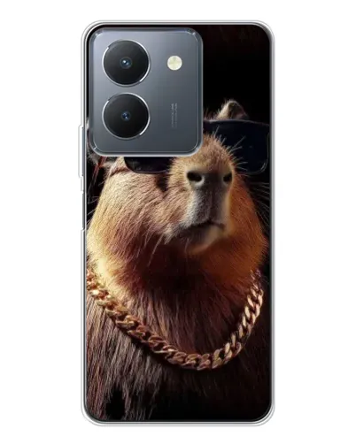 Чехол для Vivo S30 Pro Mini с картинкой «Капибара золотая цепь»