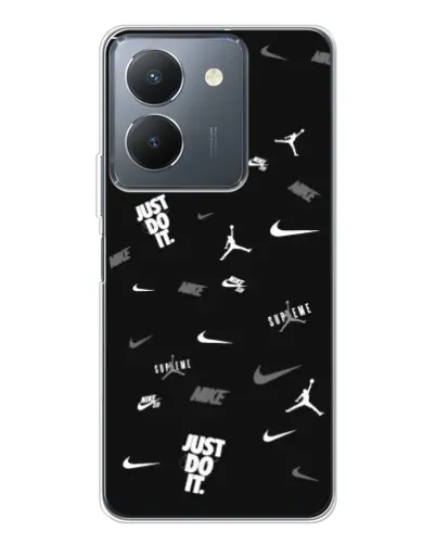 Чехол для Vivo S30 с картинкой «Nike Black Pattern» Чехол для Vivo S30 с картинкой «Nike Black Pattern»