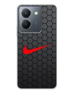 Чехол для Vivo S30 с картинкой «Nike — карбоновая сетка»
