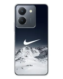 Чехол для Vivo S30 с картинкой «Nike — зимние горы»