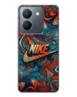 Чехол для Vivo S30 с картинкой «Nike в абстракции»