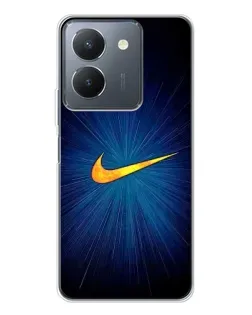Чехол для Vivo S30 с картинкой «Синий пульс Nike»