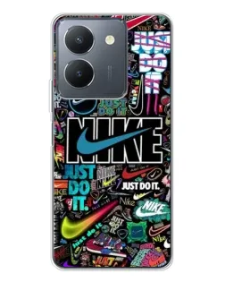 Чехол для Vivo S30 с картинкой «Яркий коллаж Nike»