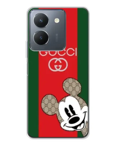 Чехол для Vivo S30 с картинкой «Gucci — полосы и Микки»