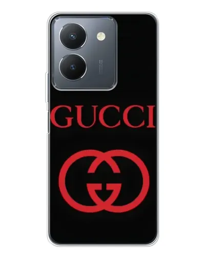 Чехол для Vivo S30 с картинкой «Gucci — красный логотип»