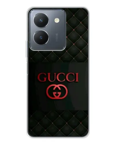 Чехол для Vivo S30 с картинкой «Gucci — стеганый черный»