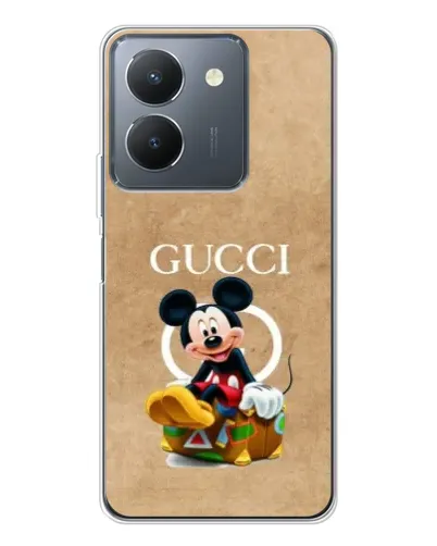 Чехол для Vivo S30 с картинкой «Микки Маус Gucci — крафт»