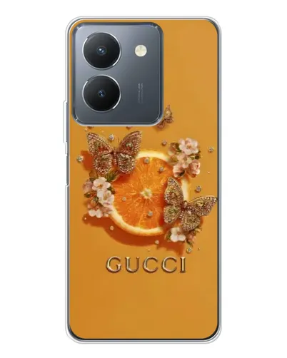Чехол для Vivo S30 с картинкой «Gucci — золотые бабочки» Чехол для Vivo S30 с картинкой «Gucci — золотые бабочки»
