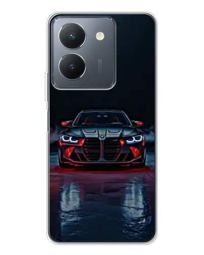 Чехол для Vivo S30 с картинкой «BMW на мокрой дороге»