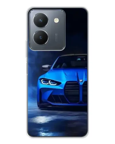 Чехол для Vivo S30 с картинкой «Голубая BMW M4»