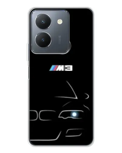 Чехол для Vivo S30 с картинкой «Минималистичный принт BMW M3»