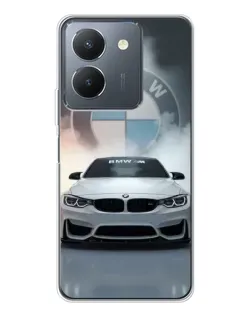 Чехол для Vivo S30 с картинкой «BMW в белом дыму»