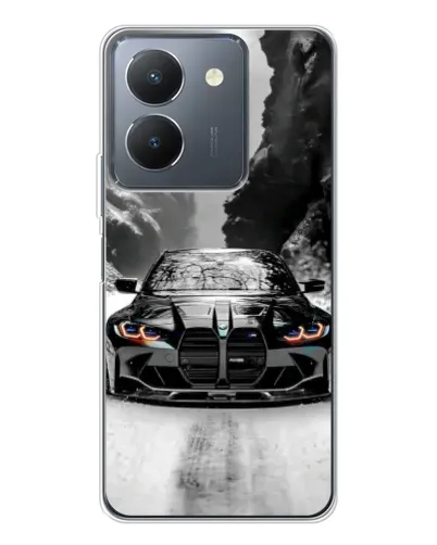 Чехол для Vivo S30 с картинкой «BMW — акварельный дрифт» Чехол для Vivo S30 с картинкой «BMW — акварельный дрифт»