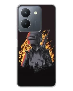 Чохол для Vivo S30 з картинкою «PUBG — вогняний силует»