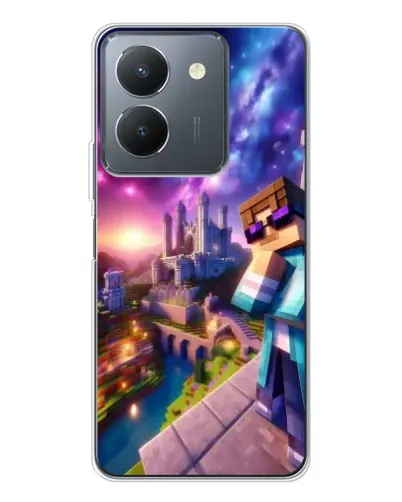 Чехол для Vivo S30 с картинкой «Стив и космос» Чехол для Vivo S30 с картинкой «Стив и космос»
