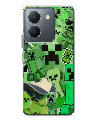 Чехол для Vivo S30 с картинкой «Криперы Minecraft» Чехол для Vivo S30 с картинкой «Криперы Minecraft»