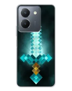 Чехол для Vivo S30 с картинкой «Алмазный меч неон»