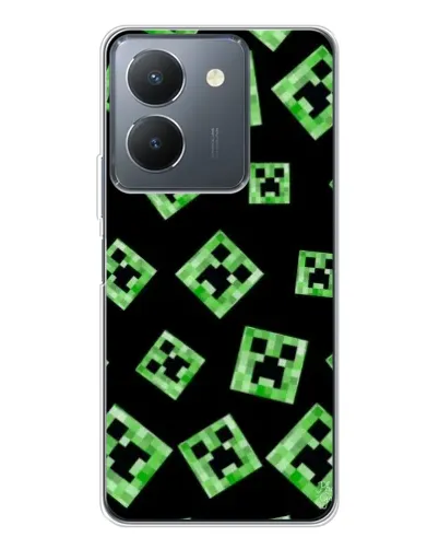 Чехол для Vivo S30 с картинкой «Паттерн с криперами» Чехол для Vivo S30 с картинкой «Паттерн с криперами»