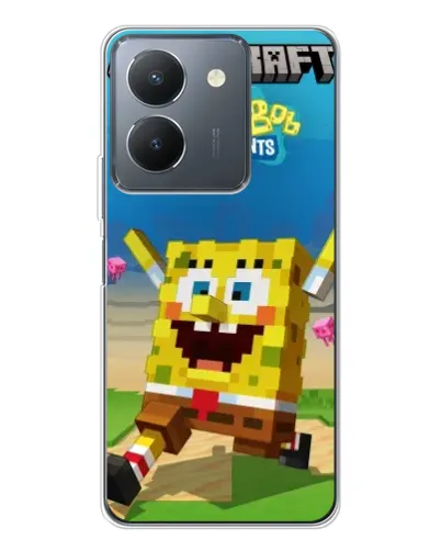 Чехол для Vivo S30 с картинкой «Губка Боб Minecraft» Чехол для Vivo S30 с картинкой «Губка Боб Minecraft»