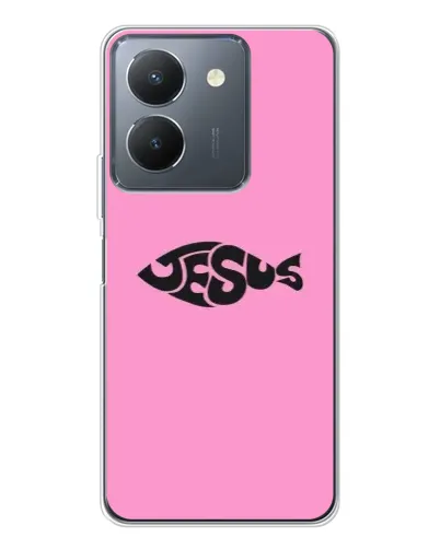 Чехол для Vivo S30 с картинкой «Розовый символ Jesus» Чехол для Vivo S30 с картинкой «Розовый символ Jesus»