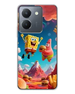 Чехол для Vivo S30 с картинкой «Космический фастфуд»
