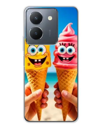 Чехол для Vivo S30 с картинкой «Спанч Боб мороженое» Чехол для Vivo S30 с картинкой «Спанч Боб мороженое»