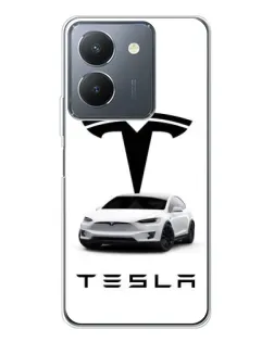 Чохол для Vivo S30 з картинкою «Tesla White Style»