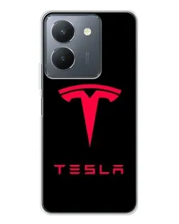 Чохол для Vivo S30 з картинкою «Tesla Red Logo»