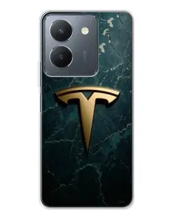 Чохол для Vivo S30 з картинкою «Мармурова Tesla Gold»
